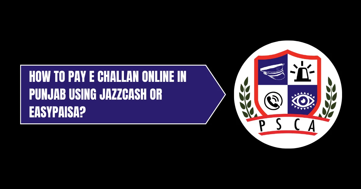 How to Pay E Challan Online in Punjab Using JazzCash or EasyPaisa